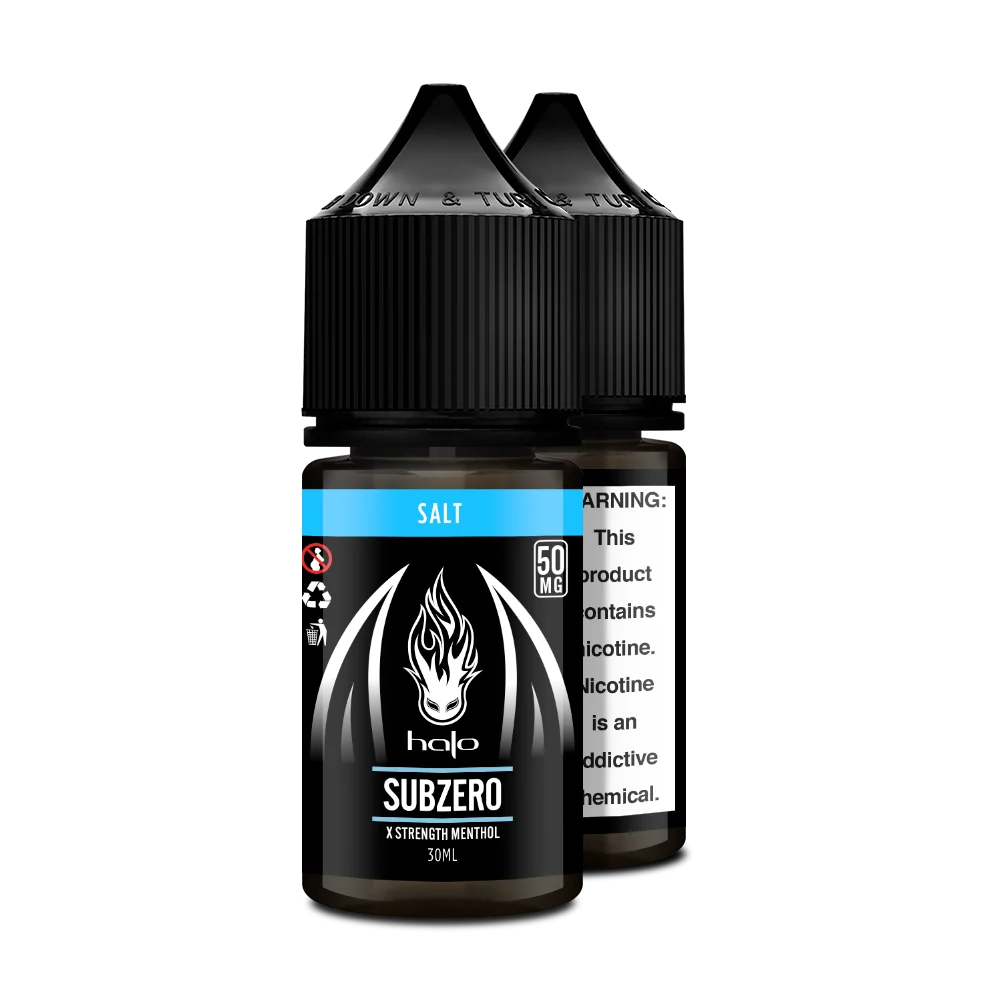 Halo Subzero Menthol Nic Salt Vape Juice